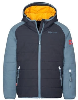 Trollkids Hafjell Snow Jacket Pro Skijacke grau blau
