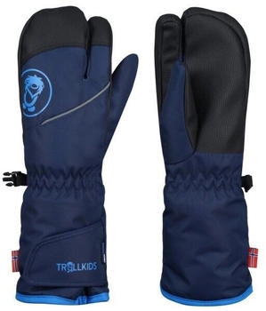 Trollkids Troll Finger Handschuhe blau mittelblau