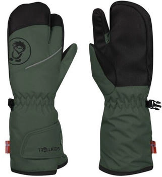 Trollkids Troll Finger Handschuhe grün schwarz