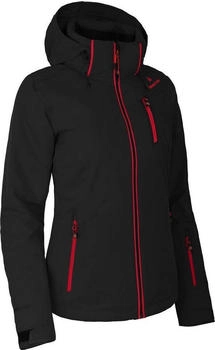 Bergson Damen Skijacke schwarz chinesisch rot 9014