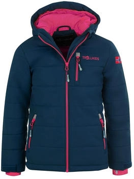 Trollkids Hemsedal XT Ski- und Winterjacke marineblau magenta