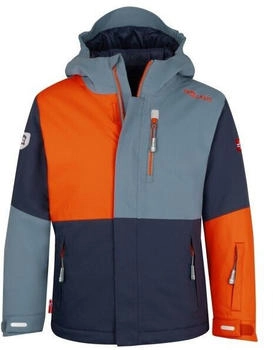 Trollkids Hallingdal Jacke Kinder blau orange