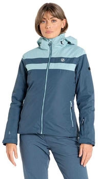 Dare2b Rapport Jacke Damen Skijacke wasserdicht atmungsaktiv recycelt Schneefang getapte Nähte Taschen verstellbare Kapuze