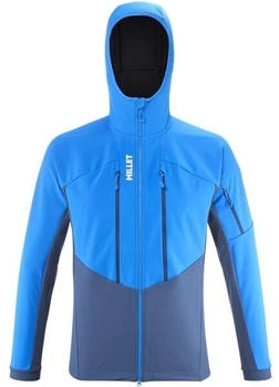 Millet Touren Softshelljacke White Shield Hoodie blau