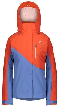 Scott Ultimate Dryo Damen Skijacke grenadine-orange riverside-blau