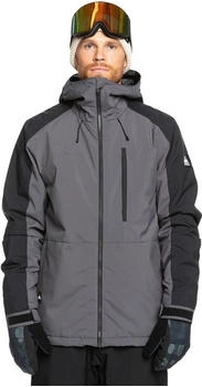 Quiksilver Mission Block Jacke grau schwarz