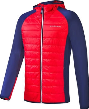 Black Crevice Hybrid Jacke rot blau