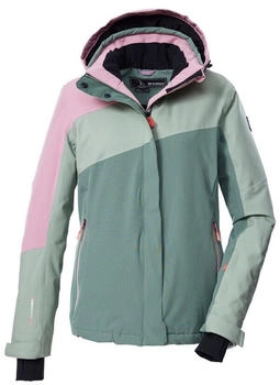 Killtec Skijacke KSW WMN Wind- und wasserdicht atmungsaktiv Colourblock-Design PFAs-frei graugr&uuml;n