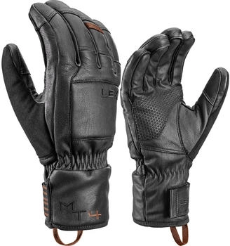 Leki Montera Prime Handschuhe schwarz dunkel braun