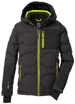 Killtec Ski-Steppjacke Funktionsjacke KSW 203 BYS QLTD JCKT dunkelstein schwarz neongelb 43470-000