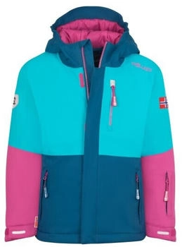 Trollkids Kid's Hallingdal Jacket Winterjacket brightberry/dark turquoise/madeira blue