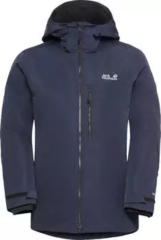 Jack Wolfskin Flowline 3in1 Jacket Men 3-in-1 Jacke Skijacke mit RECCO Ortungssystem Herren blue midnight sky (A65410)
