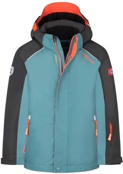 Trollkids Holmenkollen Snow Jacket Pro Skijacke türkis schwarz orange