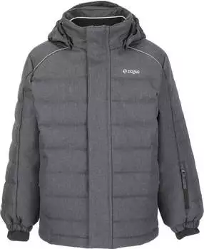 ZIGZAG Jacke Nino gestepptes Design wasserdicht 1011 Dark Grey Melange