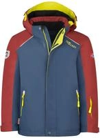 Trollkids Kids Holmenkollen Snow Jacket Pro carmin red/mys blue/glow green -...
