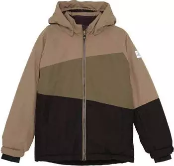 Color Kids Skijacke 'COSki Jacket Colorblock' hellbraun altrosa schwarz