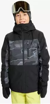 Quiksilver Kid's Side Hit Printed Jacket (51187500) Camostrokes/TrueBlack