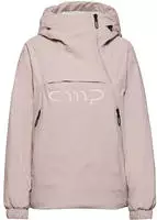 CMP Winterjacke mit Kapuze zum &Uuml;berziehen, kurzer asymmetrischer Zipper