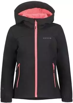 Icepeak Kobryn Jr Softshelljacke mit Kapuze schwarz