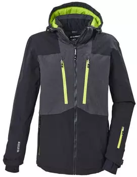Killtec KSW 288 MN SKI JCKT Wind- und wasserdichte Funktionsjacke mit abnehmbarer Kapuze anthrazitmelange