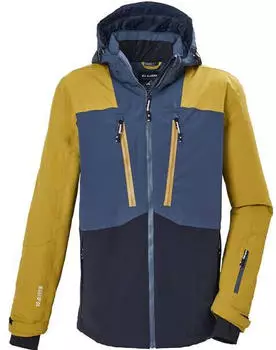 Killtec KSW 288 MN SKI JCKT Wind- und wasserdichte Funktionsjacke mit abnehmbarer Kapuze dunkel stahlblau