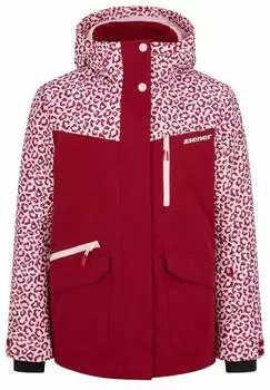 Ziener Akonia-z Ski Jacket Junior Girls (135022-771) red leo