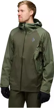 Black Diamond Recon LT Stretch Shell Skijacke tundra/dark moss (Herren) (745019-9713)