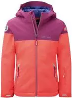 Trollkids Girls Hallingdal Jacket rad. red/bright berry/dk. purple - Gr&ouml;&szlig;e 140
