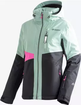 Maier Sports Vidra Skijacke black/luscious moss/pink flame (Damen) (3005285-331025)