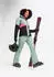 Maier Sports Vidra Skijacke black/luscious moss/pink flame (Damen) (3005285-331025)