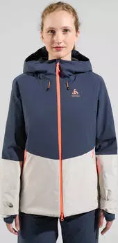 Odlo Bluebird S-Thermic Skijacke silver cloud/india ink (Damen) (528761-10849)