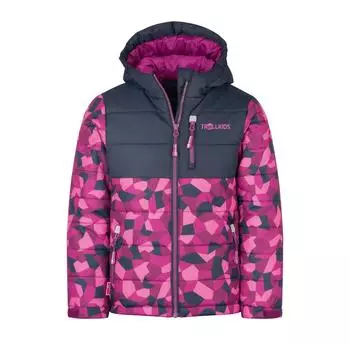 Trollkids Kids Hemsedal Snow Jacket (503) fireberry