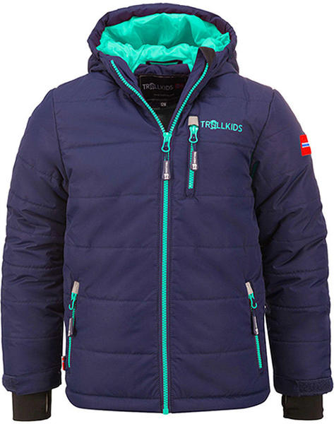 Trollkids Kids Hemsedal Snow Jacket navy/mint