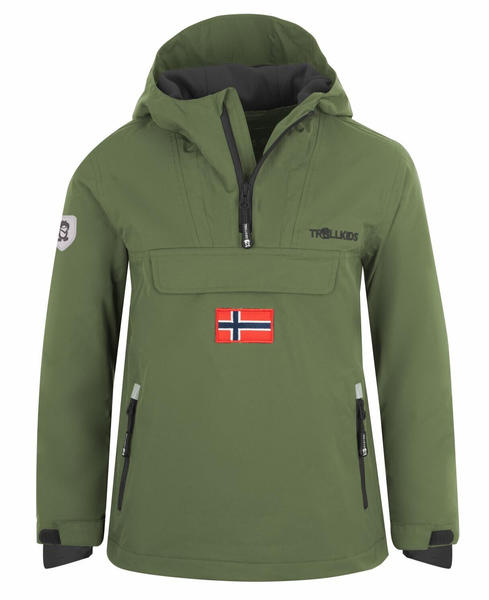 Trollkids Kirkenes Jacket Kids (322) khaki green/anthracite