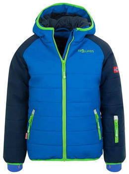 Trollkids Hafjell Pro Ski Jacket Kids (514) navy/med blue/green