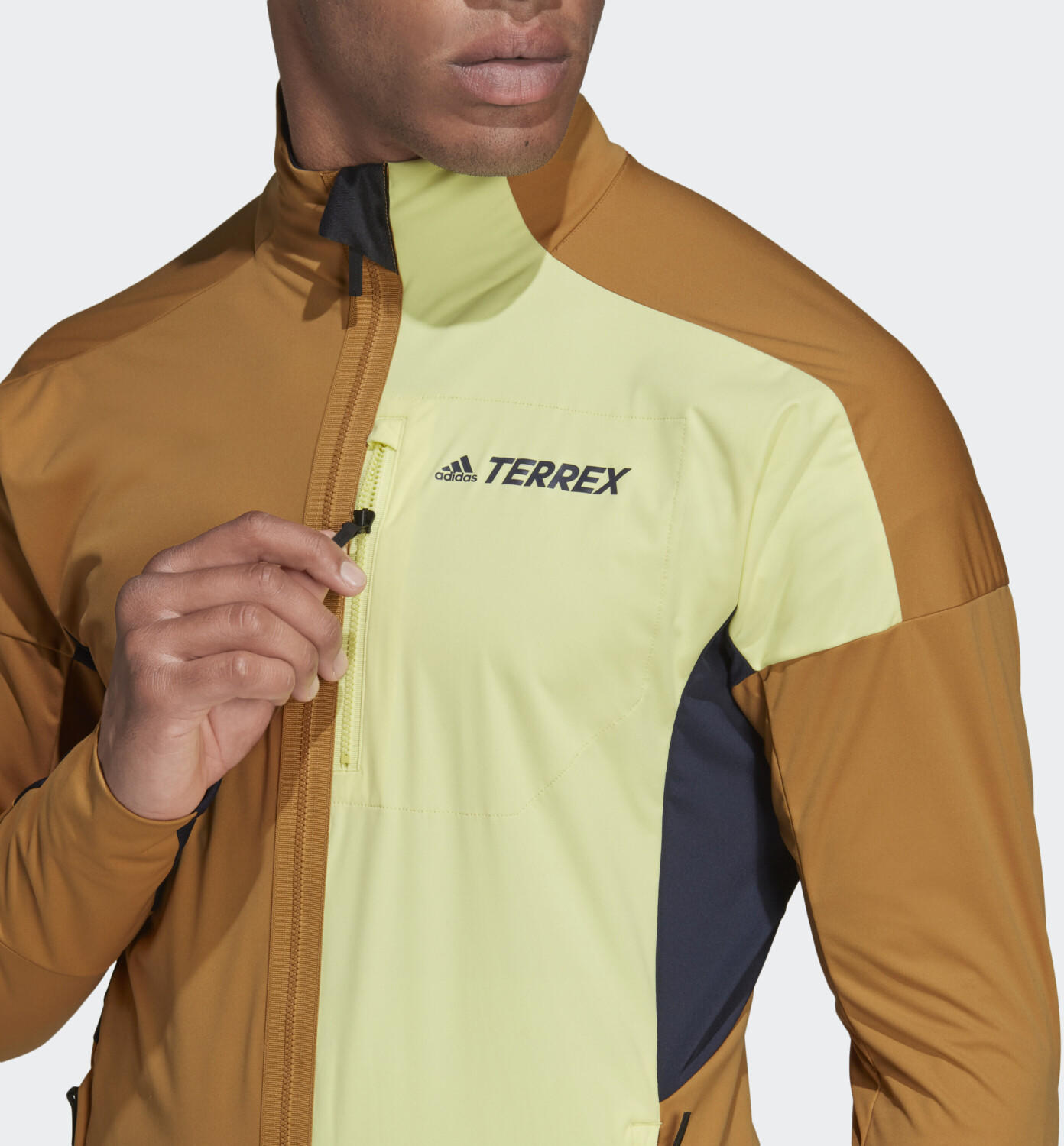 Adidas Terrex Xperior Cross-Country Ski Soft Shell Jacket mesa/pulse yellow  (GV1375) Test TOP Angebote ab 104,95 € (Februar 2023)