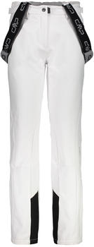 CMP Damen-Skihose mit Trägern aus Softshell (3W03106) weiß
