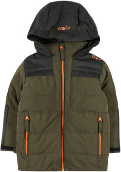 CMP Campagnolo CMP Boy Long Jacket Fix Hood (30W0184) oil green