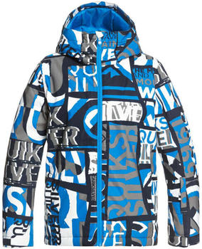 Quiksilver Mission Printed Youth Jkt brilliant blue/isere point