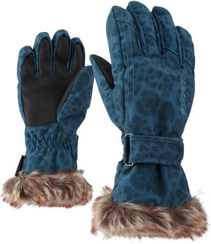 Ziener LIM Girls Glove Junior (801938) blue jaguar print