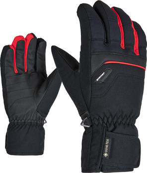 Ziener Glyn GTX + Gore Plus Warm Glove Ski Alpine (801047) black/red