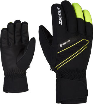 Ziener Gunar GTX Glove Ski Alpine (801083) black/poison yellow