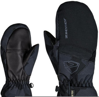 Ziener Levin GTX Mitten Jr black gray ink camo