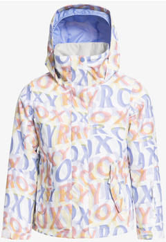Roxy Girl Jetty Printed Jacket bright white/sunbeam lettering