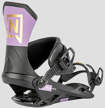 Nitro Team Pro (2024) Snowboard Bindings pro purple / black / gold Men