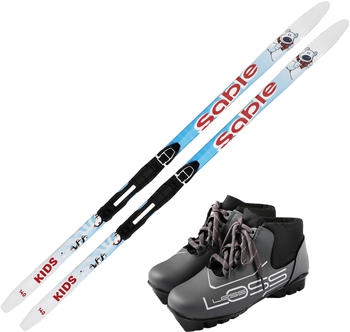 Loss Skiwax Europe Panda Binding + Ski Boots Kids 110 cm