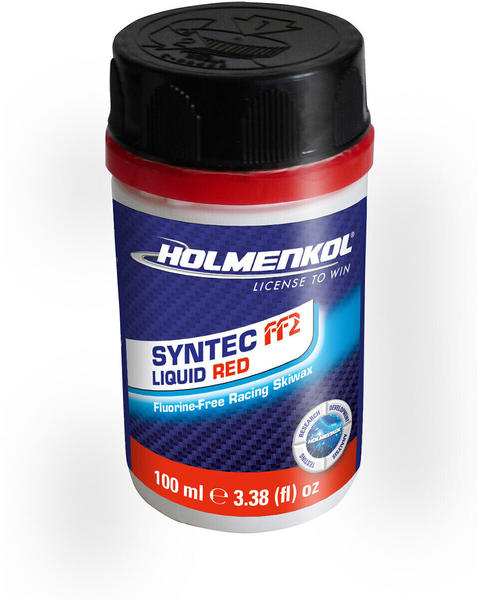 Holmenkol Syntec FF2 flüssiges Skiwachs - Speed Flüssigwachs (flurfrei -6° bis -12°C) red 100 ml