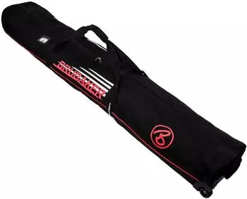 Brubaker Race Champion Skitasche mit Rollen, 2 Paar Ski, 170cm, schwarz/rot (Skisack_RC_6501.00_ZipSchw)
