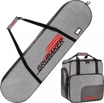 Brubaker Velocity Performance Snowboardtasche + Stiefeltasche, 160cm, schwarz/grau