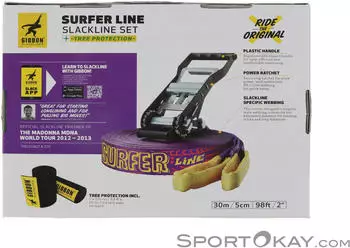 Gibbon Surferline Treewear Slackline 30m purple